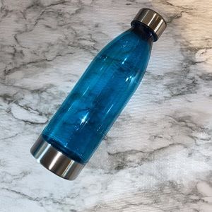 WHOLESALE Clear Water Bottle Stainless Steel Top